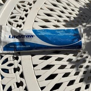 Blue Personal Water Filter Straw